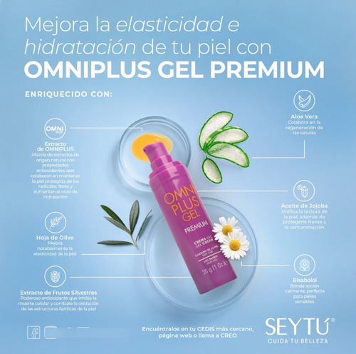 Omniplus Gel Premium Seytú Pack X3 Todo Tipo De Piel Día/noche