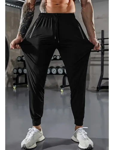 Calça Tactel Masculina Slim Jogger Esportiva Academia Treino