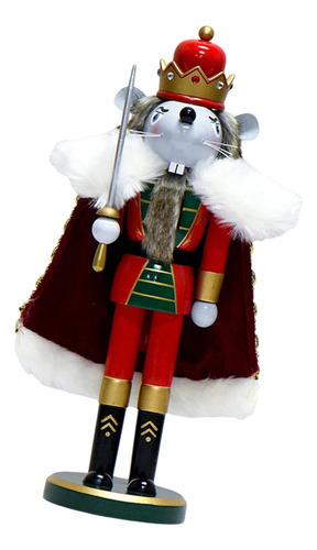 Figura De Cascanueces De Navidad, Adorno Artesanal Para
