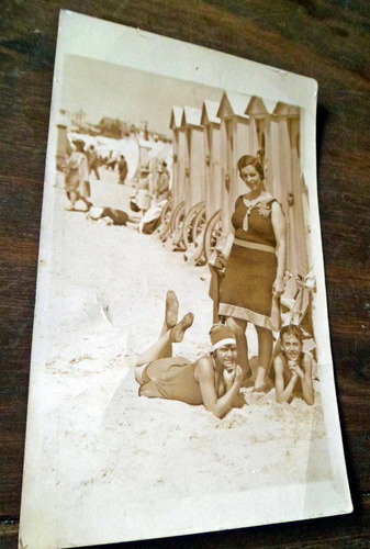 Antigua Fotografia Playa Pocitos 1928