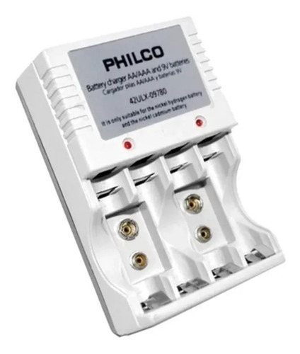 Cargador Philco Para 4 Pilas Aa Aaa Y 9v