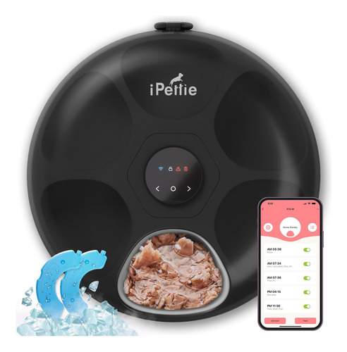 Dispensador Automático De Comida Para Gatos Ipettie Donuts F