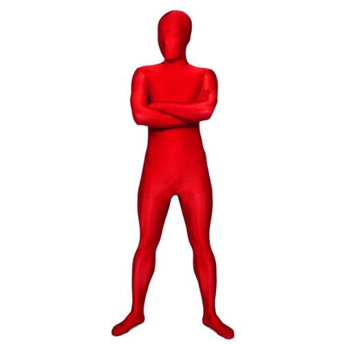 Disfraz Para Adulto Cuerpo Completo Traje Rojo Talla