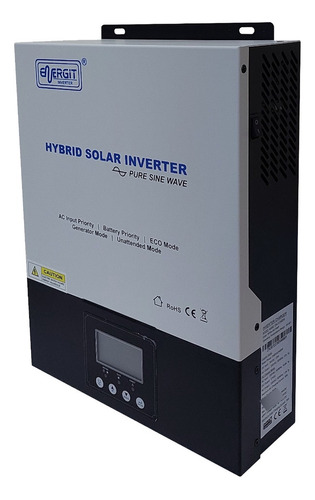 Inversor Hibrido 2400w 24v + Cargador Solar Mppt De 80amp