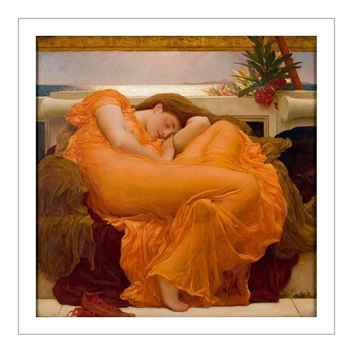 Lamina Fine Art Flaming June Frederic Leighton 60x60 Myc