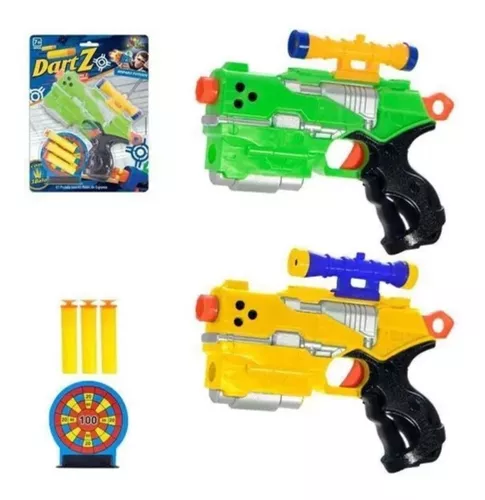 Arma de Brinquedo Nerf Dardos Pistola Criança Munição Lança Dardo