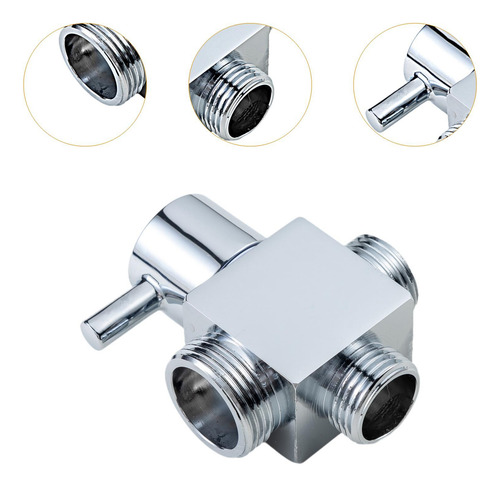 Accesorios De Válvula Desviadora De Cabezal De Ducha Plata
