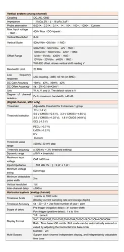 Osciloscopio De Ultra Fósforo Pantalla Táctil Uni-t Mso2202