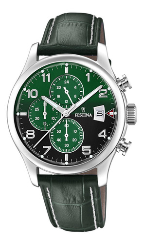 Reloj F20375/8 Verde Festina Hombre Timeless Chronograph