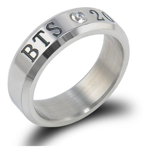 Anillo Bts Bangtan Boys Kpop Coreano Acero Titanio Con Fecha