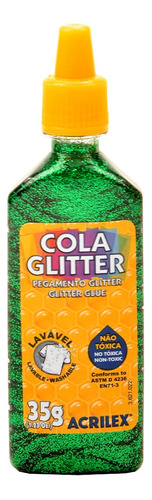 Brillantina Glitter Acrilex Con Goma Serviciopapelero