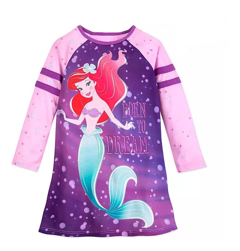 Pijama Para Niñas Disney Ariel Original Disney 100% Algodon