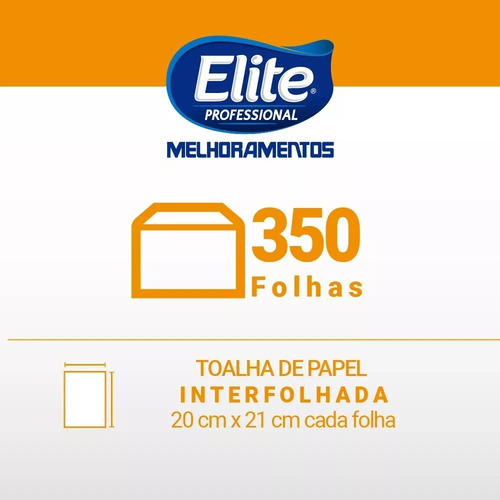 Kit C/6 Toalha Descartável - Fl Simples Elite Classic Interf