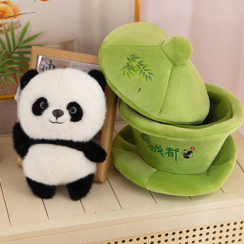. Regalo De Recuerdo For Una Muñeca Panda Con Forma De Taza