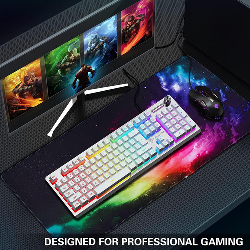 Alfombrilla De Ratón Para Juegos, Canjoy Extended Mouse P...