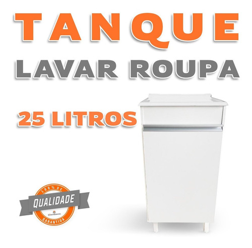 Tanque E Pedra Brancos Para Lavanderia Apartamento 25 Litros