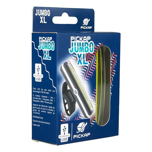 Luz  Led Posterior Recargable Pickap Jumbo Xl Para Bicicleta