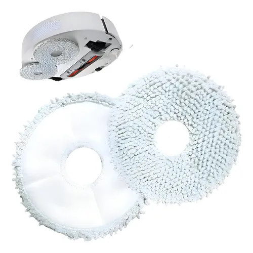 2 Pano Mop Para Robô Aspirador Xiaomi S10+ X10 Plus B101 Cor Cinz...