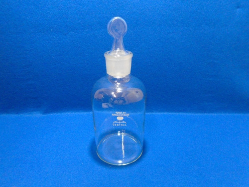 Frasco Para Reactivo Boca Ancha De Vidrio De 1000 Ml Js Expo