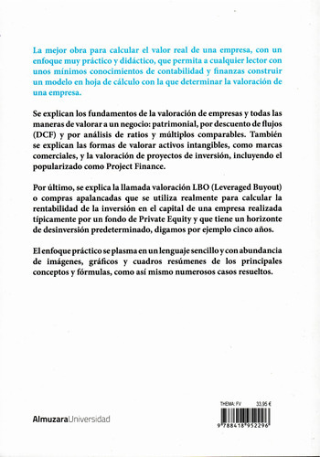 La Valoracion De Los Negocios: Una Guía Teórica Y Práctica Para Valorar Empresas, De Revello De Toro Cabello, José María. Editorial Almuzara, Tapa Blanda En Español, 2022