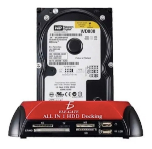 Dock Disco Duro 2.5 3.5 Sata Ide Multilector Usb 2.0 2tb