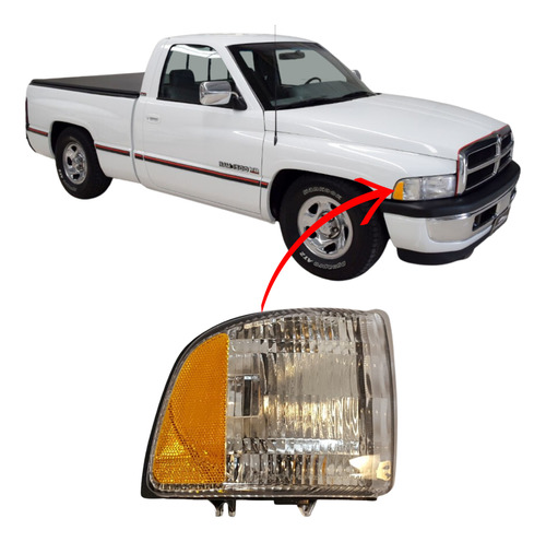 Lanterna Dianteira Dodge Ram 1997 1998 1999 Depo Direita