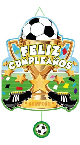 Piñata Balón De Fútbol Para Cotillón Cumpleaños 