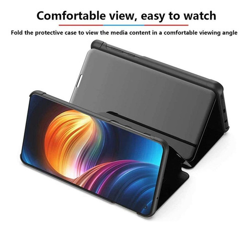 Funda Para LG Velvet 5g Uw Carcasa, Espejo Funda Flip B122