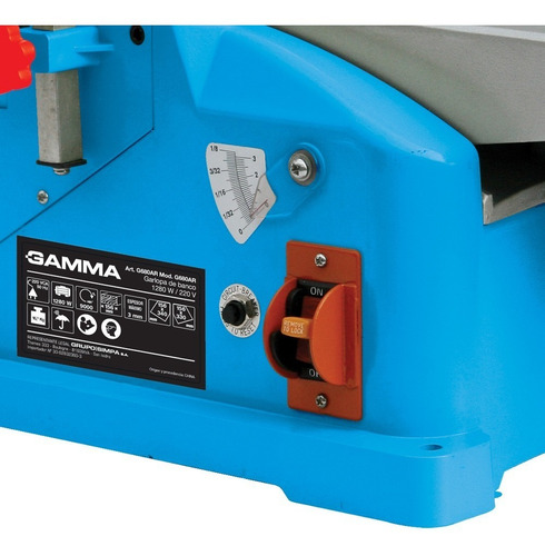 Imagen 5 de 10 de Garlopa De Banco Gamma 1.280w G680ar