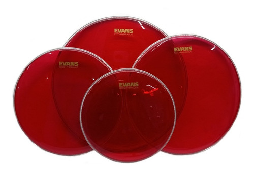 Kit Pele Hidráulica Vermelha Evans Red 08 10 14 + 14 Porosa 