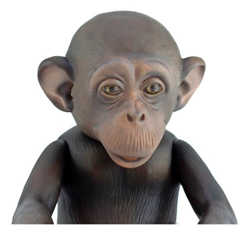 Boneco Macaco Little Caco Realista Com Bananinha - Omg Kids