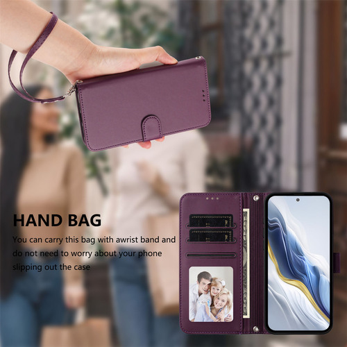 Funda De Teléfono Con Tapa Tipo Cartera Para Zte Nubia Music 2 Series, Color Violeta