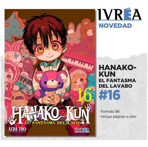 Imagen 2 de 3 de Hanako-kun, El Fantasma Del Lavabo #16 - Ivrea España