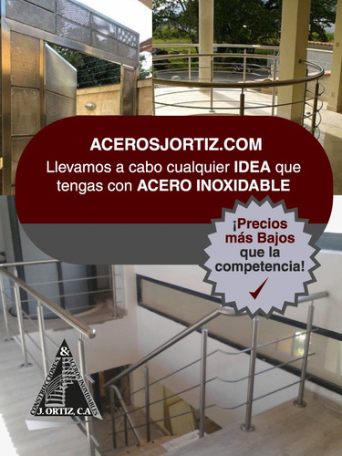 Imagen 3 de 10 de Barandas Y Pasamanos En Acero Inoxidable. Escaleras Oferta