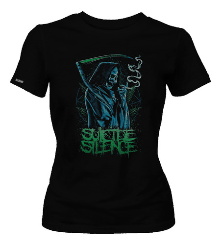 Camiseta Dama Mujer Suicide Silence Banda Deathcore Dbo2