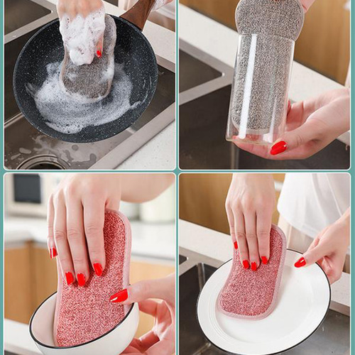 Esponja Reutilizable Y Lavable Para Platos, 4 Unidades, De M