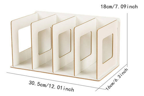 Estantería De Madera Para Escritorio, Portátil, Blanco
