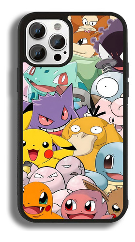 Funda Para Celular Pokemon 3 Negro Iphone 13 Pro Max