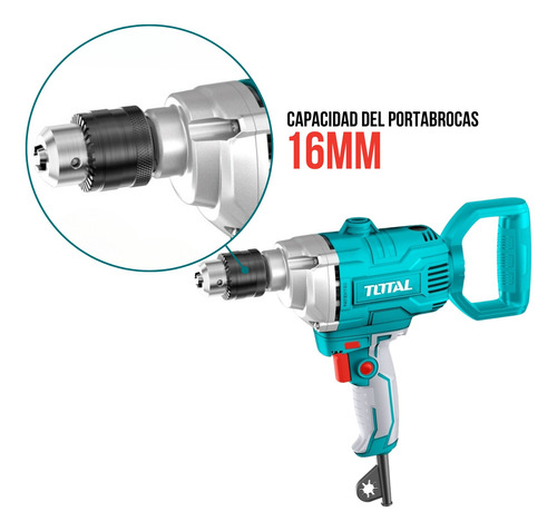 Taladro Mezclador 1100w Industrial Total Td61106