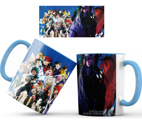 Mug Taza Interior Oreja Azul My Hero Academia Serie Anime 10