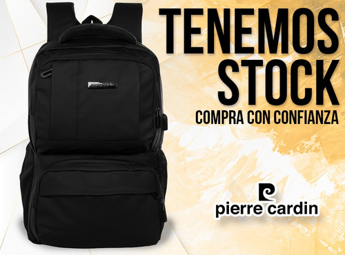 Mochila Portanotebook Pierre Cardin Usb Sujecion Valijas New