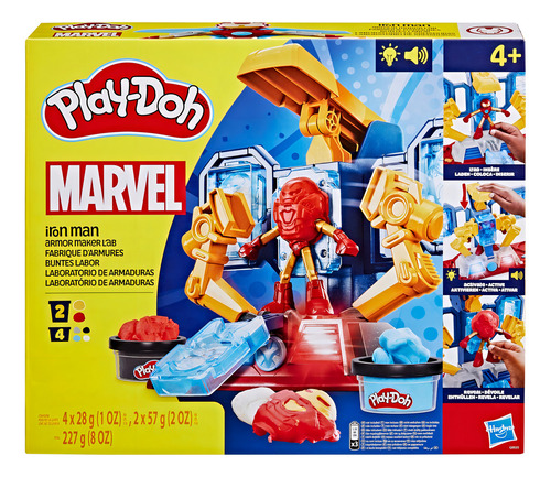 Set De Masas De Playdoh De Iron Man Laboratorio De Armaduras