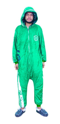 Pijama Macacão Harry Potter Hogwarts Sonserina Adulto M