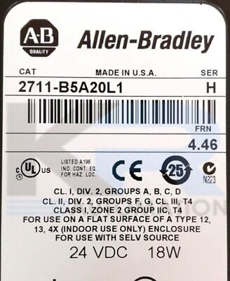 1pc New Allen Bradley 2711-b5a20l1 /h Panelview 550 Oper Hha