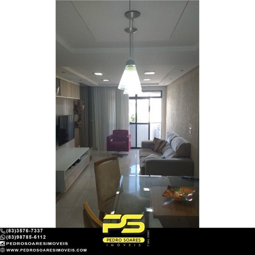 Imagem 1 de 15 de (projetados) Apartamento Com 3 Dormitórios À Venda, 114 M² Por R$ 500.000 - Bessa - João Pessoa/pb - Ap5371