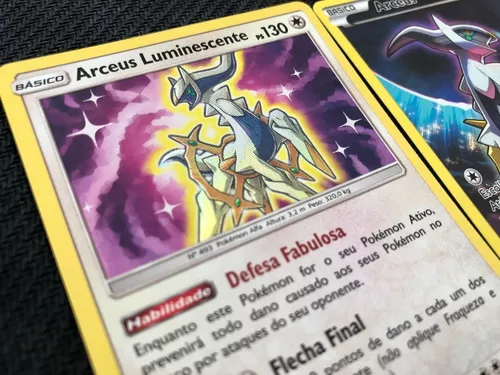 Carta Pokemon Lendário Arceus Full Art Gerações + Brindes