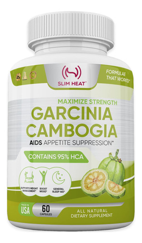 Slim Heat Extracto De Garcinia Cambogia 100% Puro Con 95% H.