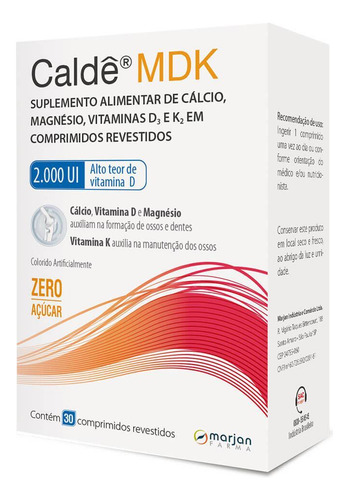 Caldê Mdk 2000ui Com 30 Comprimidos