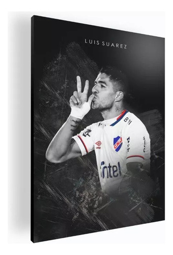 Cuadro Decorativo Moderno Poster Luis Suarez 30x42 Cm Color N/A Armazón N/A