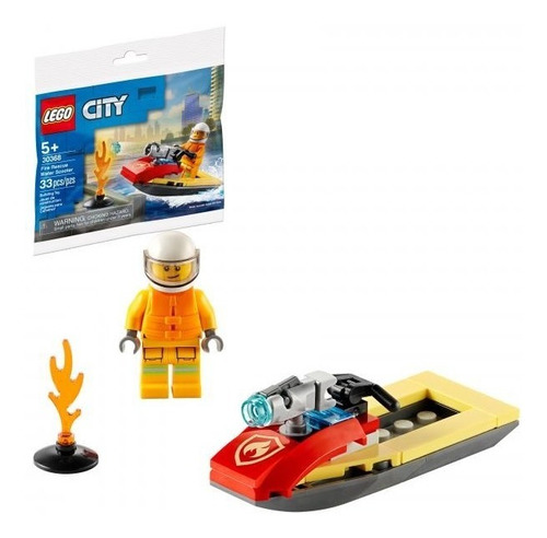 Lego 30368 City Moto Acuatica De Bomberos